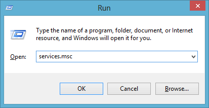 Run dialog box.